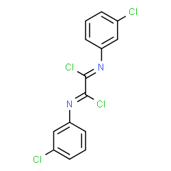 ChemSpider 2D Image | (1Z,2Z)-N,N'-Bis(3-chlorophenyl)ethanebis(imidoyl) dichloride | C14H8Cl4N2