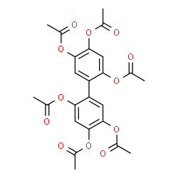 ChemSpider 2D Image | 2,2',4,4',5,5'-Biphenylhexayl hexaacetate | C24H22O12