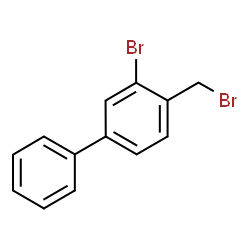ChemSpider 2D Image | 3-Bromo-4-(bromomethyl)biphenyl | C13H10Br2