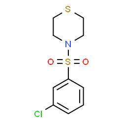 ChemSpider 2D Image | 4-[(3-Chlorophenyl)sulfonyl]thiomorpholine | C10H12ClNO2S2