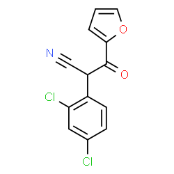 ChemSpider 2D Image | 2-(2,4-Dichlorophenyl)-3-(2-furyl)-3-oxopropanenitrile | C13H7Cl2NO2