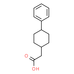 ChemSpider 2D Image | (4-Phenylcyclohexyl)acetic acid | C14H18O2