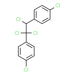 ChemSpider 2D Image | 1,1'-(1,1,2-Trichloro-1,2-ethanediyl)bis(4-chlorobenzene) | C14H9Cl5
