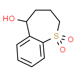 ChemSpider 2D Image | 2,3,4,5-Tetrahydro-1-benzothiepin-5-ol 1,1-dioxide | C10H12O3S