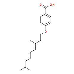 ChemSpider 2D Image | 4-[(3,8-Dimethylnonyl)oxy]benzoic acid | C18H28O3