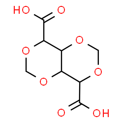ChemSpider 2D Image | Tetrahydro[1,3]dioxino[5,4-d][1,3]dioxine-4,8-dicarboxylic acid | C8H10O8