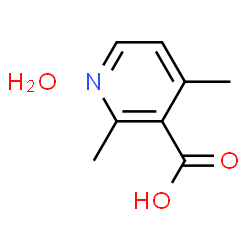 ChemSpider 2D Image | 2,4-Dimethylnicotinic acid hydrate (1:1) | C8H11NO3
