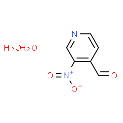 ChemSpider 2D Image | 3-Nitroisonicotinaldehyde dihydrate | C6H8N2O5