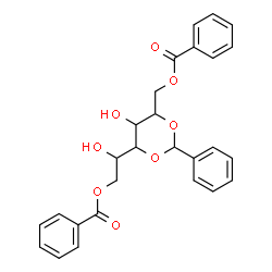 ChemSpider 2D Image | 1,6-Di-O-benzoyl-2,4-O-benzylidenehexitol | C27H26O8