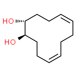 ChemSpider 2D Image | (1R,2R,5Z,9Z)-5,9-Cyclododecadiene-1,2-diol | C12H20O2