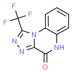 ChemSpider 2D Image | 1-(Trifluoromethyl)[1,2,4]triazolo[4,3-a]quinoxalin-4(5H)-one | C10H5F3N4O