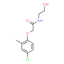 ChemSpider 2D Image | 2-(4-Chloro-2-methylphenoxy)-N-(2-hydroxyethyl)acetamide | C11H14ClNO3