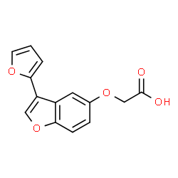 ChemSpider 2D Image | {[3-(2-Furyl)-1-benzofuran-5-yl]oxy}acetic acid | C14H10O5