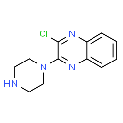 ChemSpider 2D Image | 2-Chloro-3-(1-piperazinyl)quinoxaline | C12H13ClN4