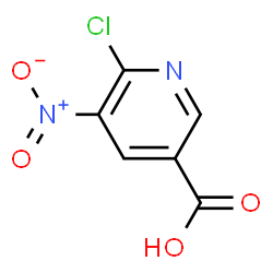 ChemSpider 2D Image | 6-Chloro-5-nitronicotinic acid | C6H3ClN2O4