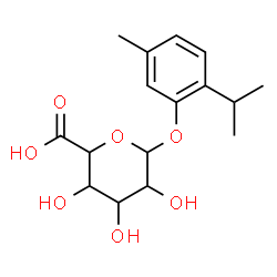 ChemSpider 2D Image | 2-Isopropyl-5-methylphenyl hexopyranosiduronic acid | C16H22O7