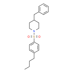 ChemSpider 2D Image | 4-Benzyl-1-[(4-butylphenyl)sulfonyl]piperidine | C22H29NO2S