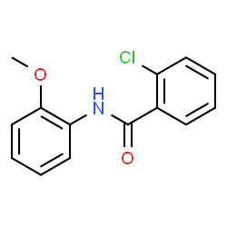 ChemSpider 2D Image | 2-Chloro-N-(2-methoxyphenyl)benzamide | C14H12ClNO2