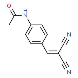 ChemSpider 2D Image | 2-(Acetamidobenzylidene)malononitrile | C12H9N3O
