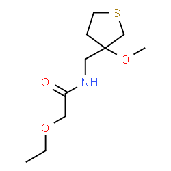 ChemSpider 2D Image | 2-Ethoxy-N-[(3-methoxytetrahydro-3-thiophenyl)methyl]acetamide | C10H19NO3S