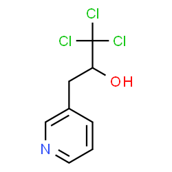 ChemSpider 2D Image | 1,1,1-Trichloro-3-(3-pyridinyl)-2-propanol | C8H8Cl3NO