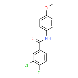 ChemSpider 2D Image | 3,4-Dichloro-N-(4-methoxyphenyl)benzamide | C14H11Cl2NO2