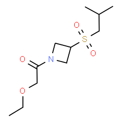 ChemSpider 2D Image | 2-Ethoxy-1-[3-(isobutylsulfonyl)-1-azetidinyl]ethanone | C11H21NO4S