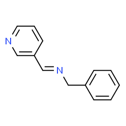 ChemSpider 2D Image | (E)-N-Benzyl-1-(3-pyridinyl)methanimine | C13H12N2