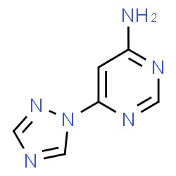 ChemSpider 2D Image | 6-(1H-1,2,4-Triazol-1-yl)-4-pyrimidinamine | C6H6N6