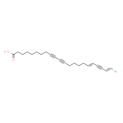 ChemSpider 2D Image | (17E,21E)-22-Bromo-17,21-docosadiene-9,11,19-triynoic acid | C22H27BrO2