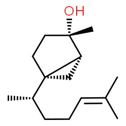 ChemSpider 2D Image | (1R,2S,5S)-2-Methyl-5-[(2S)-6-methyl-5-hepten-2-yl]bicyclo[3.1.0]hexan-2-ol | C15H26O
