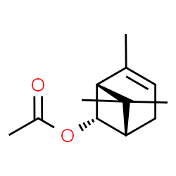 ChemSpider 2D Image | (1R,5S,6S)-2,7,7-Trimethylbicyclo[3.1.1]hept-2-en-6-yl acetate | C12H18O2