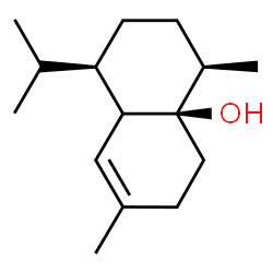 ChemSpider 2D Image | (1R,4R,4aR)-1-Isopropyl-4,7-dimethyl-1,3,4,5,6,8a-hexahydro-4a(2H)-naphthalenol | C15H26O