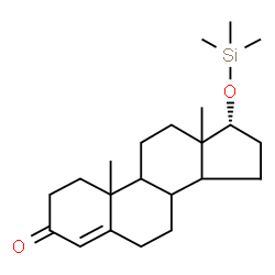 ChemSpider 2D Image | (17alpha)-17-[(Trimethylsilyl)oxy]androst-4-en-3-one | C22H36O2Si