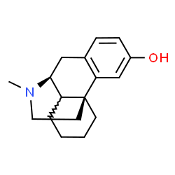 ChemSpider 2D Image | (9alpha,13alpha,14xi)-17-Methylmorphinan-3-ol | C17H23NO