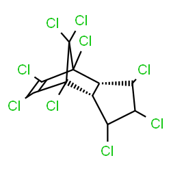 ChemSpider 2D Image | (2R,3S,5R,6S)-1,3,4,5,7,8,9,10,10-Nonachlorotricyclo[5.2.1.0~2,6~]dec-8-ene | C10H5Cl9