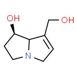 ChemSpider 2D Image | (1R)-7-(Hydroxymethyl)-2,3,5,7a-tetrahydro-1H-pyrrolizin-1-ol | C8H13NO2