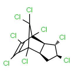 ChemSpider 2D Image | (2R,3S,4S,6R)-1,3,4,7,8,9,10,10-Octachlorotricyclo[5.2.1.0~2,6~]dec-8-ene | C10H6Cl8