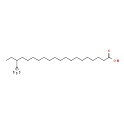 ChemSpider 2D Image | 18-(~2~H_3_)Methylicosanoic acid | C21H39D3O2