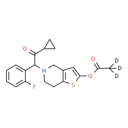 ChemSpider 2D Image | (±)-Prasugrel-d3 | C20H17D3FNO3S