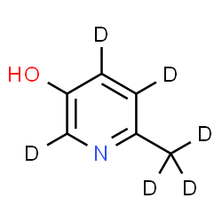 ChemSpider 2D Image | 6-(~2~H_3_)Methyl-3-(~2~H_3_)pyridinol | C6HD6NO