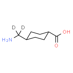 ChemSpider 2D Image | 4-[Amino(~2~H_2_)methyl]cyclohexanecarboxylic acid | C8H13D2NO2