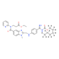 ChemSpider 2D Image | Dabigatran etexilate-d13 | C34H28D13N7O5