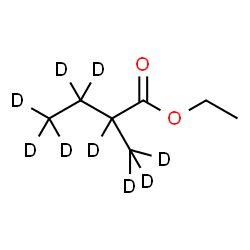 ChemSpider 2D Image | Ethyl 2-(~2~H_3_)methyl(~2~H_6_)butanoate | C7H5D9O2