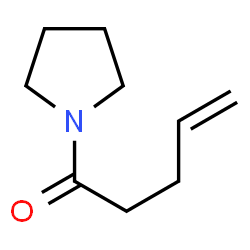 ChemSpider 2D Image | 1-(1-Pyrrolidinyl)-4-penten-1-one | C9H15NO
