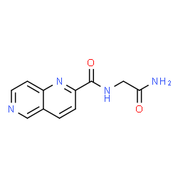 ChemSpider 2D Image | N-(2-Amino-2-oxoethyl)-1,6-naphthyridine-2-carboxamide | C11H10N4O2