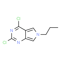 ChemSpider 2D Image | 2,4-Dichloro-6-propyl-6H-pyrrolo[3,4-d]pyrimidine | C9H9Cl2N3