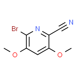 ChemSpider 2D Image | 6-Bromo-3,5-dimethoxy-2-pyridinecarbonitrile | C8H7BrN2O2