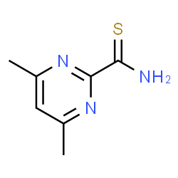 ChemSpider 2D Image | 4,6-Dimethyl-2-pyrimidinecarbothioamide | C7H9N3S