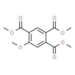 ChemSpider 2D Image | Trimethyl 5-methoxy-1,2,4-benzenetricarboxylate | C13H14O7